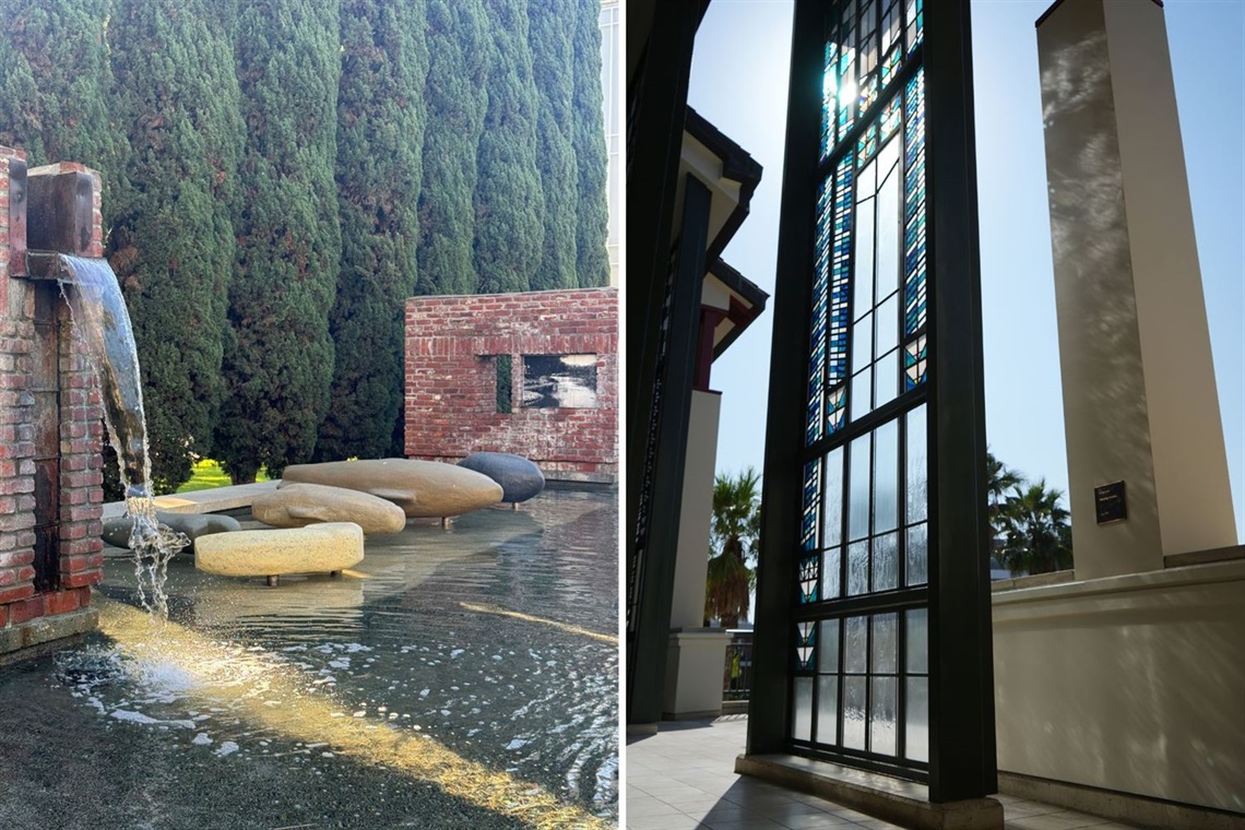 La Ballona on the left, Hanging Garden on the right