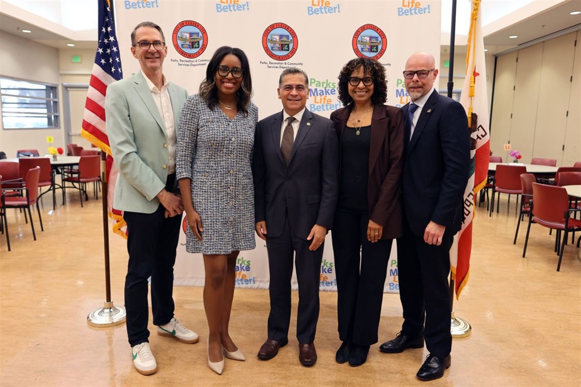 Photo of City Council with Rep. Kamlager-Dove and Xavier Becerra.jpg