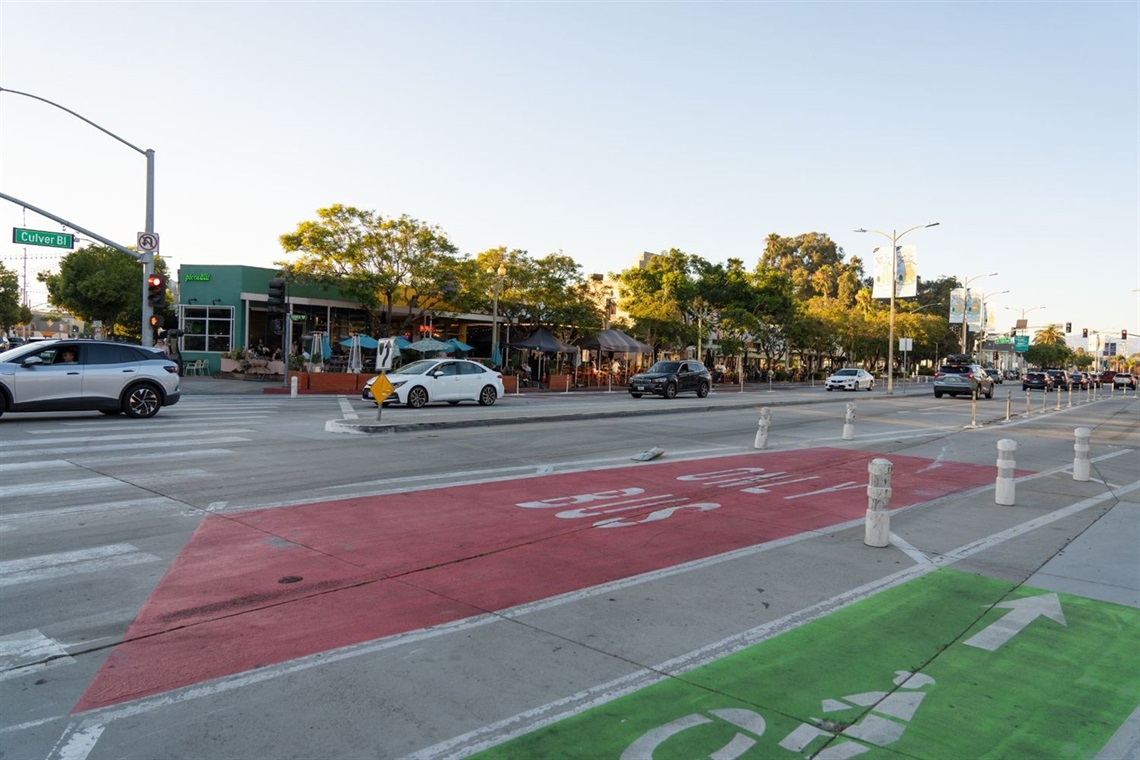 Photo of Downtown Culver City showing the MOVE Project